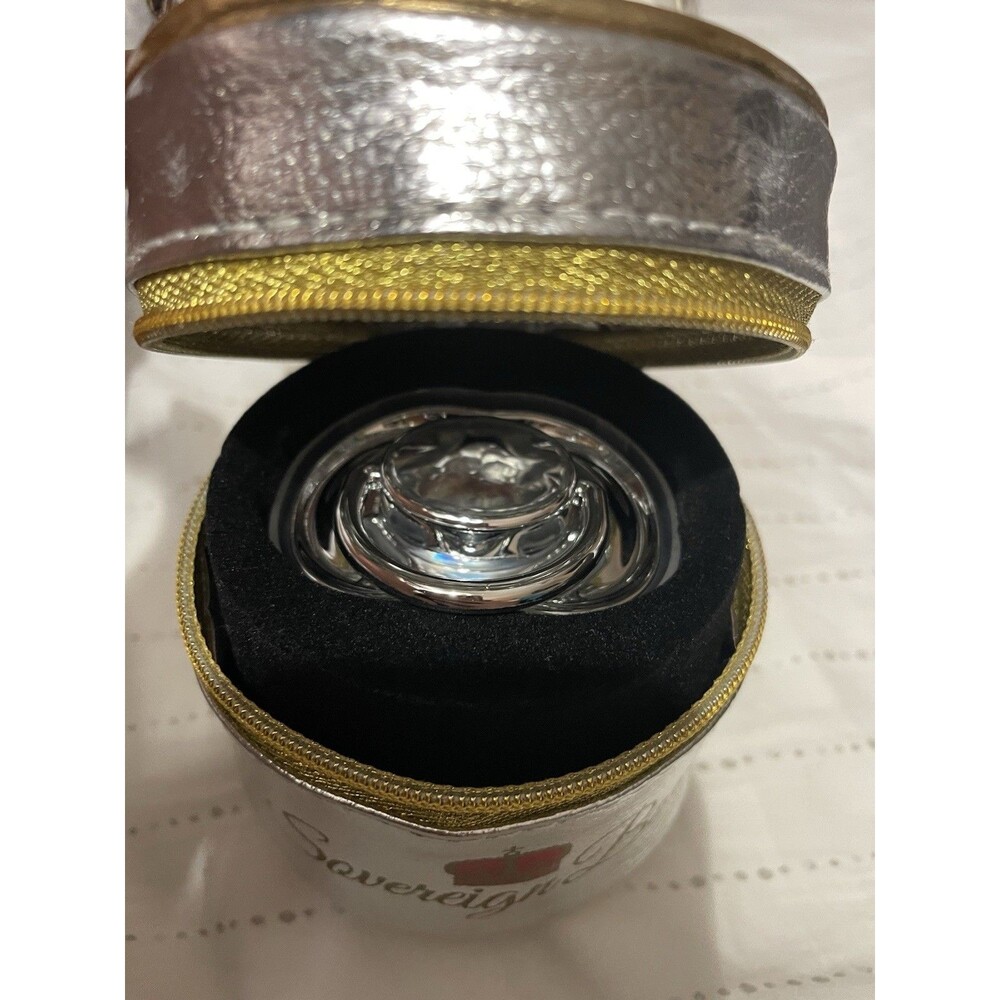 Sovereign Born The Silver Collection Silver Single Piece Pacifier with Case - Picture 4 of 6